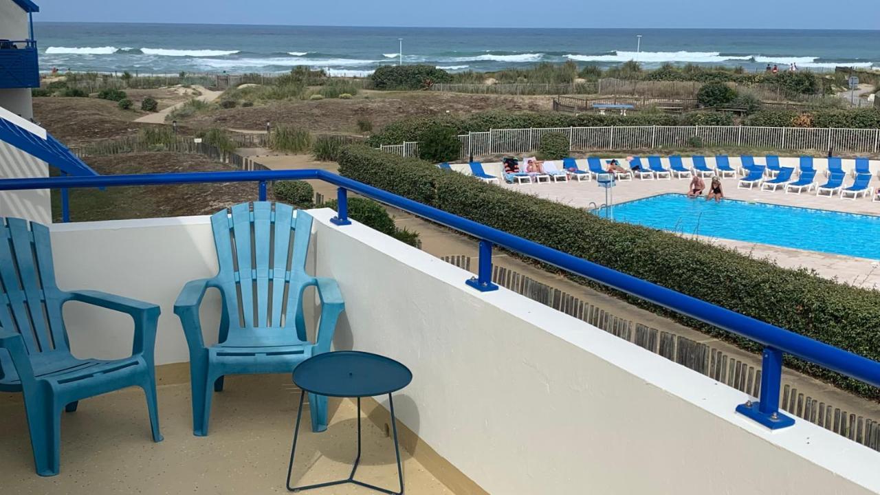Bleu Marine Vue Ocean, 2 Chambres, Terrasse 30M2, Parking Privatif Et Piscine En Ete Lacanau Bagian luar foto