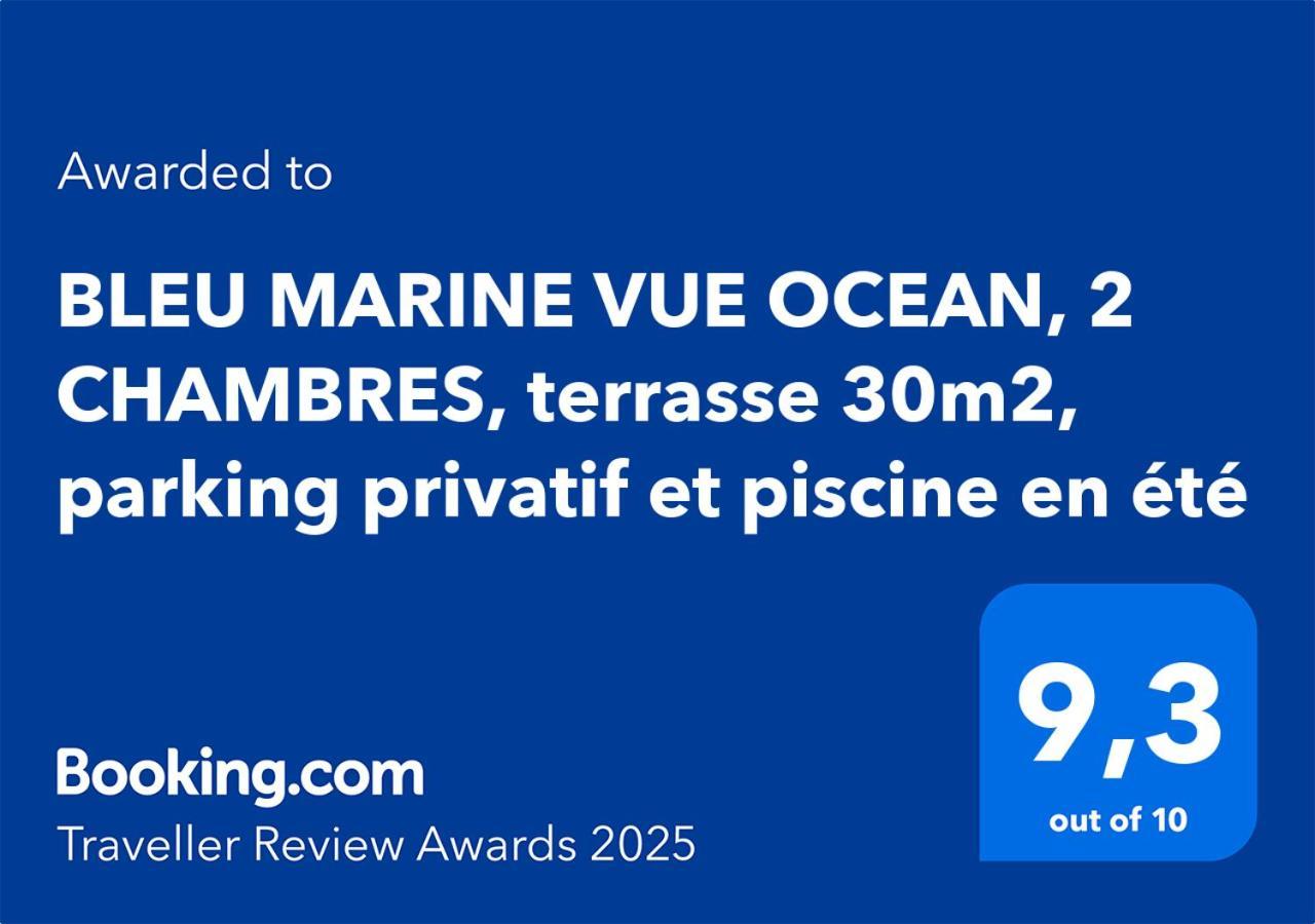 Bleu Marine Vue Ocean, 2 Chambres, Terrasse 30M2, Parking Privatif Et Piscine En Ete Lacanau Bagian luar foto